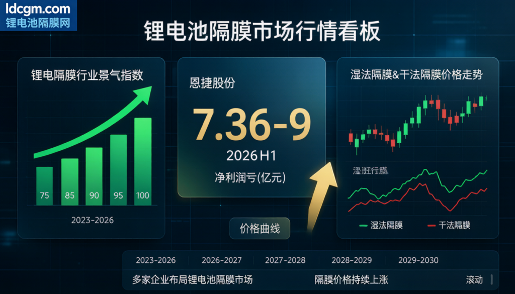 【市场行情】恩捷H1扭亏最高赚9亿，锂电隔膜行业迎来量价齐升拐点