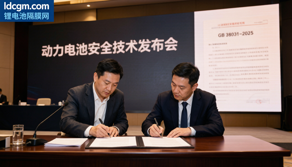 GB 38031-2025电动汽车电池安全国标封面图 - 锂电隔膜安全标准要求